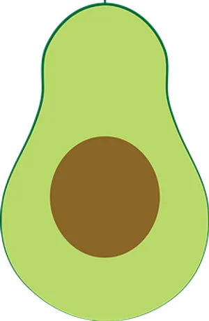 Simplified Avocado Graphic