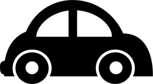 Simplified Car Silhouette Graphic PNG