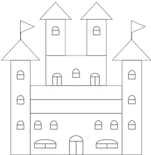 Simplified Castle Illustration