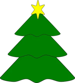 Simplified Christmas Tree Graphic