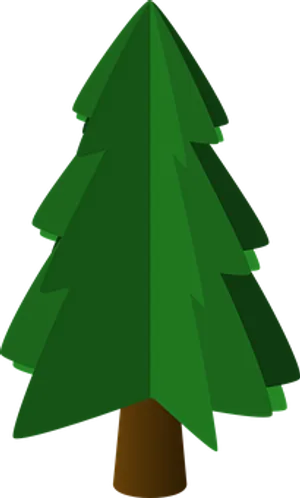 Simplified Evergreen Tree Graphic