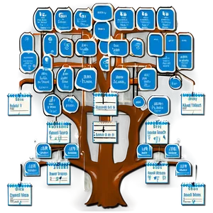 Simplified Family Reunion Tree Chart PNG Cnp PNG
