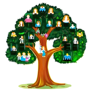Simplified Family Reunion Tree Chart PNG Nrl PNG