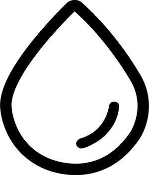 Simplified Oil Drop Icon PNG