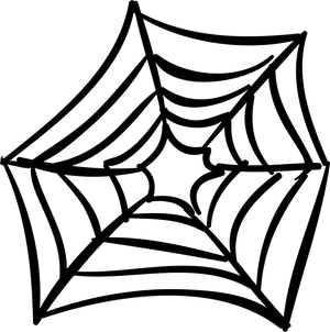 Simplified Spider Web Drawing PNG image