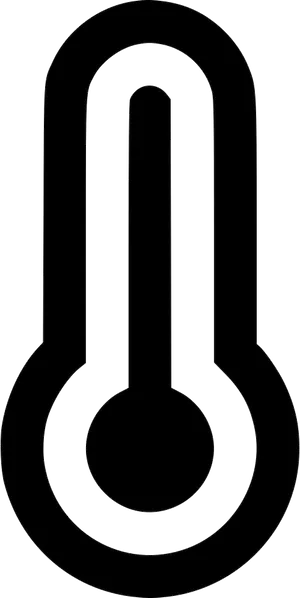 Simplified Thermometer Icon