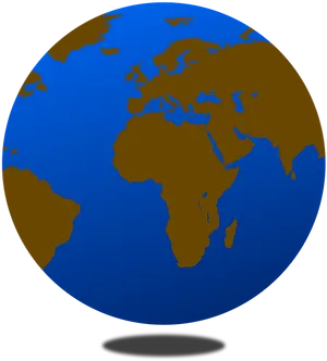 Simplified World Globe Graphic