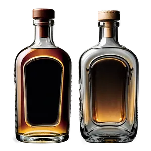 Simplistic Liquor Bottle Aesthetic PNG Pwo PNG