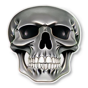 Simplistic Skull Logo PNG 06282024 PNG