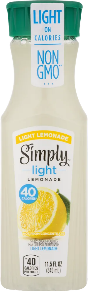 Simply Light Lemonade Bottle PNG image