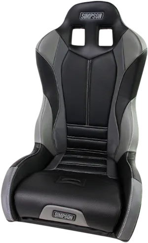 Simpson Racing Seat Black Gray PNG