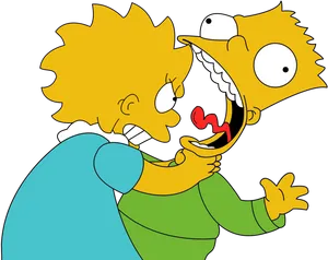 Simpsons Sibling Rivalry PNG image