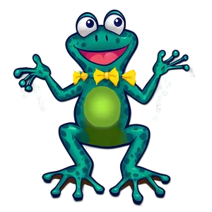 Singing Frog Cartoon Png 06272024 PNG image