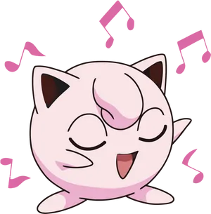 Singing Jigglypuff Pokemon PNG image
