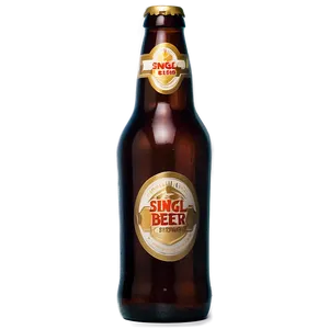 Single Beer Bottle PNG Los54