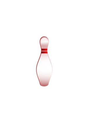 Single Bowling Pin Black Background