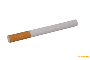 Single Cigarette Isolated Background PNG image
