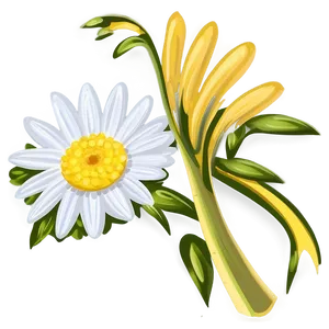 Single Daisy Drawing PNG Ukf PNG