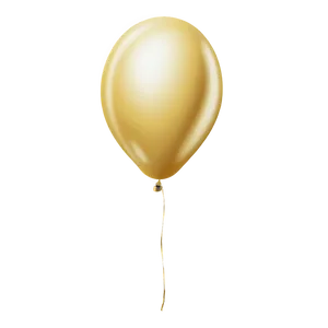 Single Gold Balloon PNG Jsm PNG