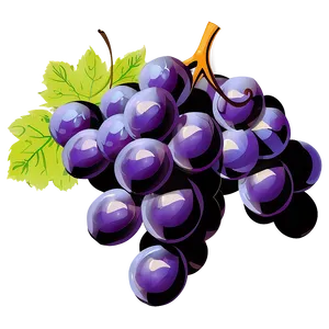 Single Grape Vector PNG 06292024