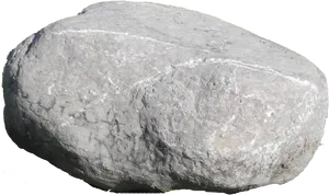 Single Gray Boulder Isolated