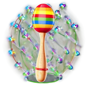 Single Maraca Display PNG Aqe PNG