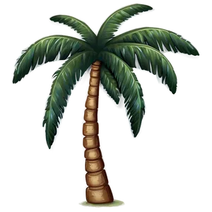 Single Palm Tree Emoji Png Mur76 PNG image