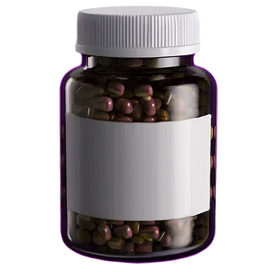 Single Pill Bottle PNG Bow32 PNG