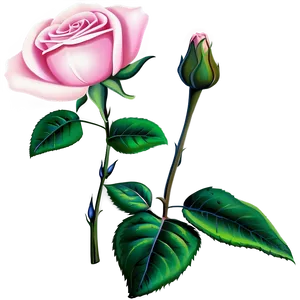 Single Pink Rose PNG Kgs24