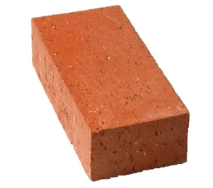 Single Red Brick Isolated PNG image