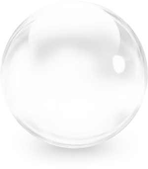 Single Soap Bubble Black Background