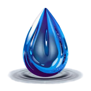 Single Water Drop Pure Png Wmk83 PNG image