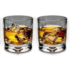 Single Whiskey Glass PNG 06132024