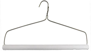 Single White Clothes Hangeron Black Background.jpg PNG
