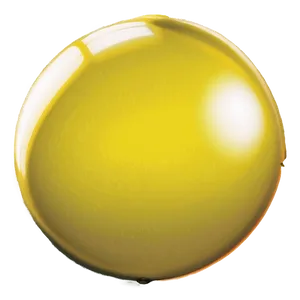 Single Yellow Balloon PNG 06262024
