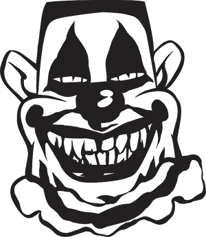 Sinister Clown Silhouette PNG image