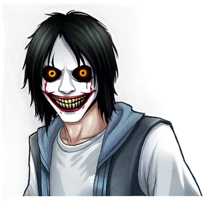 Sinister Jeff The Killer Illustration Png 06252024 PNG image