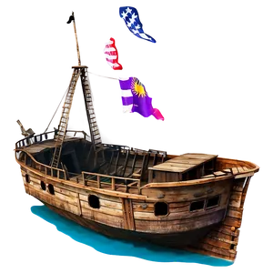 Sinking Ship Shipwreck Moment PNG 06212024