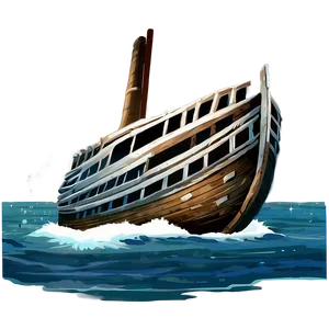 Sinking Ship Shipwreck Moment Png Dba73 PNG image