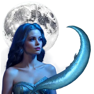 Siren In Moonlight Png Uos PNG image