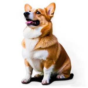 Sitting Corgi PNG Pbd PNG