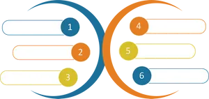 Six Step Process Infographic PNG image