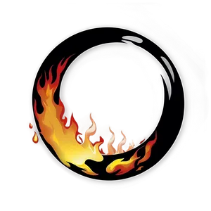 Sizzling Fire Circle Logo Png 27 PNG image