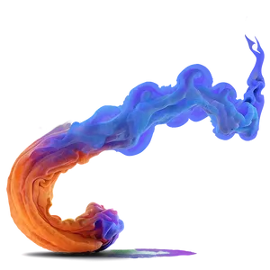 Sizzling Orange Smoke Graphic Png Rlo PNG image