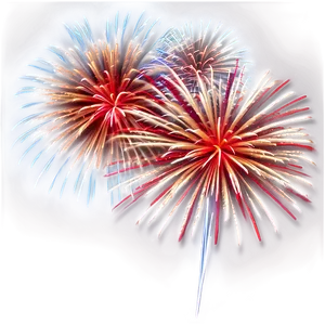 Sizzling Red Fireworks PNG 87