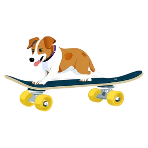Skateboarding Dog PNG 06242024 PNG