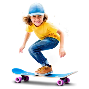 Skateboarding Fun PNG Tso