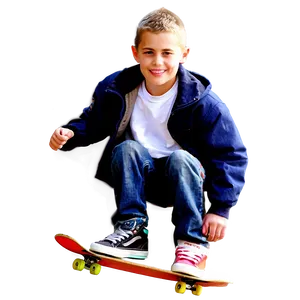 Skateboarding Kids Png 06242024 PNG image