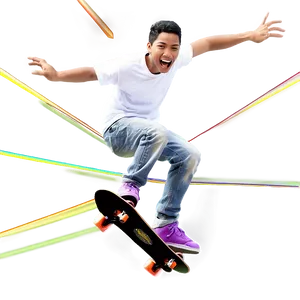 Skateboarding Video Game PNG Qir PNG