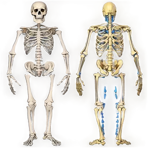 Skeletal System Comparative Sizes PNG Svl24 PNG